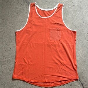 lululemon athletica Orange Tank Top Lightweight Sleeveless Design